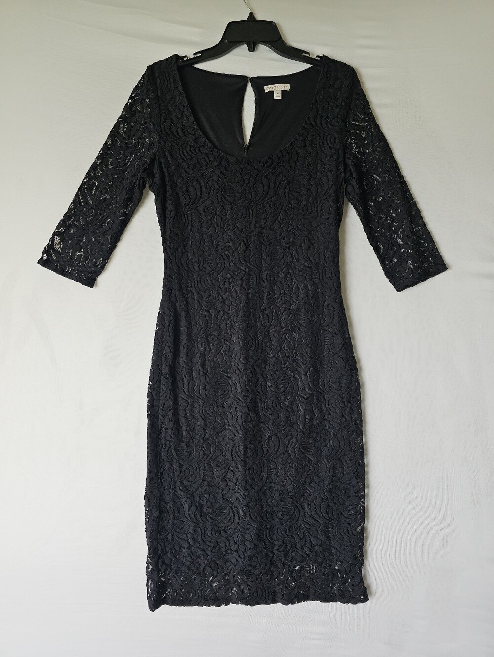 Eva Mendes Dress for New York & Company - Black Lace - Size 10 - Picture 2 of 16